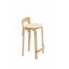 High Chair K65 Barstoel Naturel gelakt - Furniture by Designcollectors