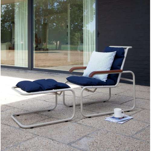 Rivi Housse de coussin Blanc/Bleu 50 x 50 - Artek - Ronan and Erwan Bouroullec - Google Shopping - Furniture by Designcollectors