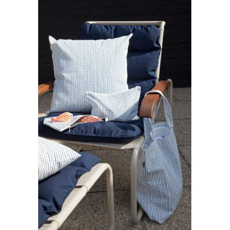 Rivi Cushion Cover White/Blue 50x50 - artek -  - Outside Accessories - Furniture by Designcollectors