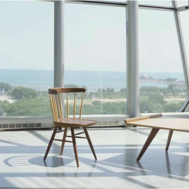 Nakashima Straight Chair Stoel Notenhout - Knoll - George Nakashima  - Stoelen - Furniture by Designcollectors