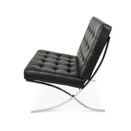 Knoll Barcelona Chair Relax By, White Leather Barcelona Stool