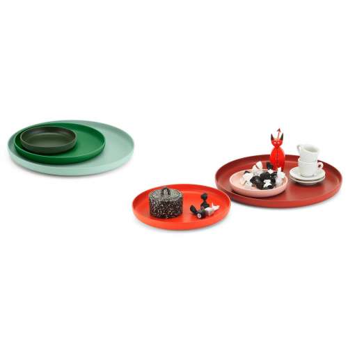 Set of 3 Trays - red - Vitra - Jasper Morrison - Home - Furniture by Designcollectors