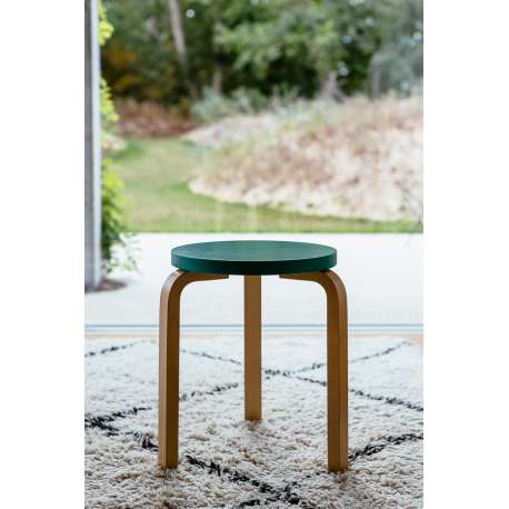 Stool 60 / E60: Special Edition - Set of 3 colours curated by Sofie D'Hoore - artek - Alvar Aalto - Stools & Benches - Furniture by Designcollectors