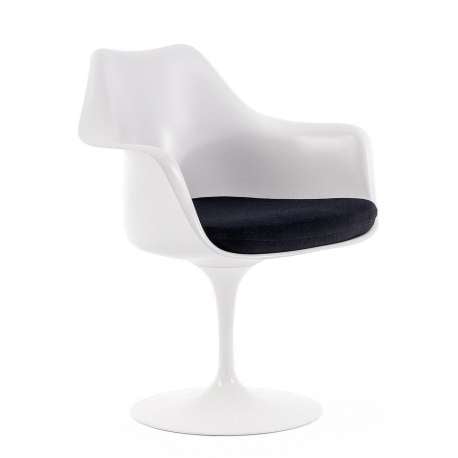 Buy Knoll Tulip Armchair White Shell And Base By Eero Saarinen