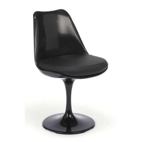 Tulip Chair black shell and base - Furniture by Designcollectors