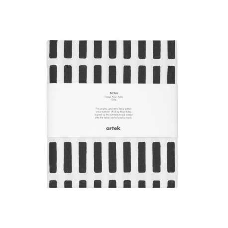 Siena pre-cut acrylic coated cotton, white/black - Artek - Alvar Aalto - Furniture by Designcollectors
