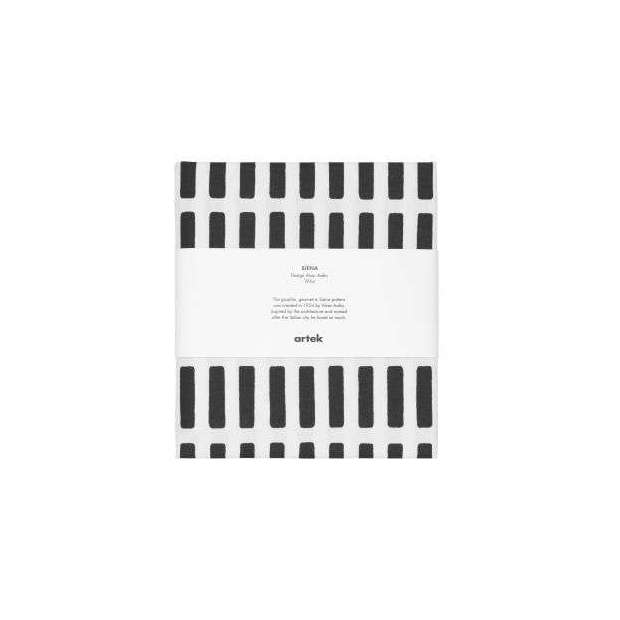 Siena pre-cut acrylic coated cotton White/Black - Artek - Alvar Aalto - Accueil - Furniture by Designcollectors