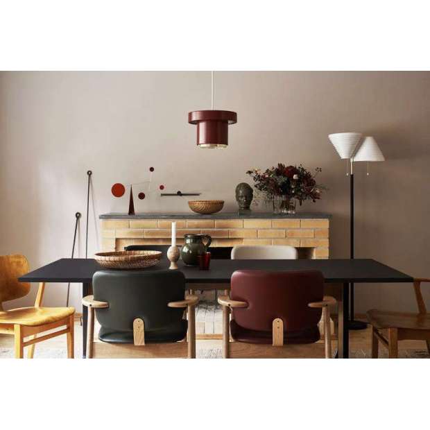 A201 Suspension Rouge foncé / Laiton - Artek - Alvar Aalto - Accueil - Furniture by Designcollectors