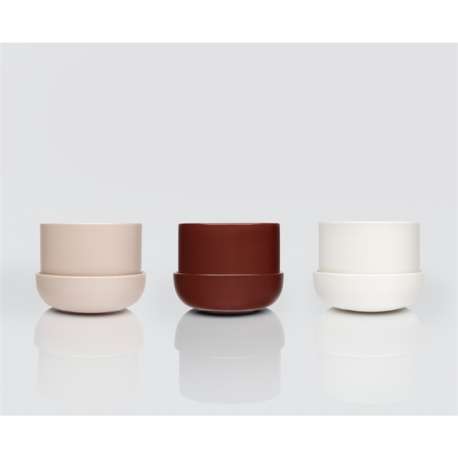 Nappula plant pot with saucer brown 170x130 - Iittala - Matti Klenell - Accessoires - Furniture by Designcollectors