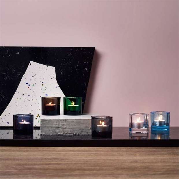 Kivi Tealight candleholder 60mm sea blue - Iittala - Heikki Orvola - Accueil - Furniture by Designcollectors