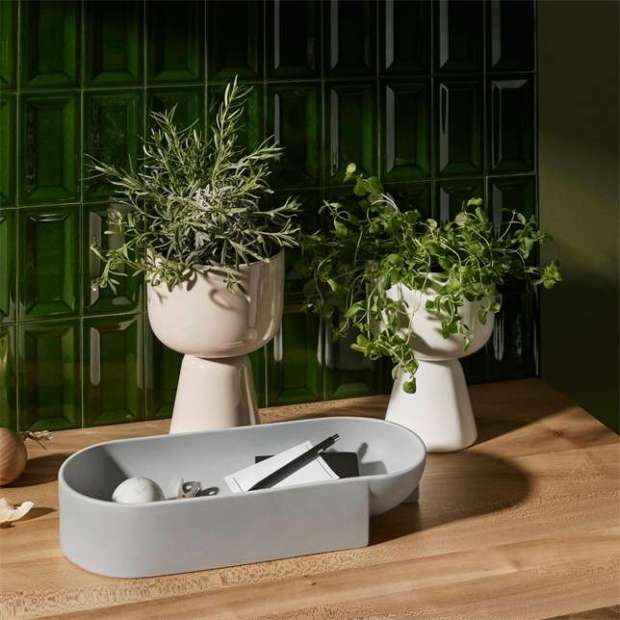 Kuru ceramic bowl 370x75mm light grey - Iittala - Philippe Malouin - Home - Furniture by Designcollectors