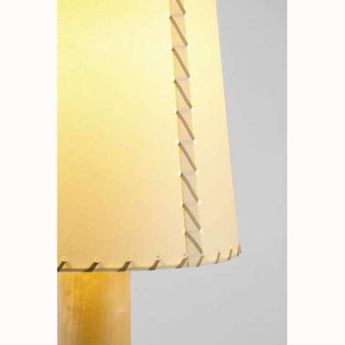 Basica M2 Bronce Stitched beige parchment - Santa & Cole - Santiago Roqueta - Tafellampen - Furniture by Designcollectors