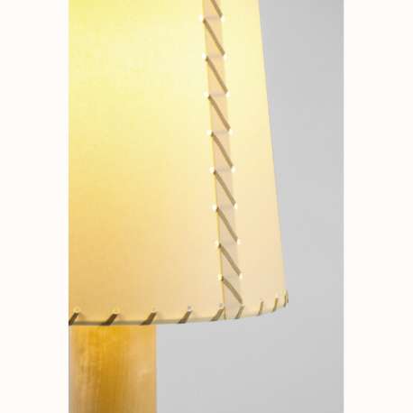Basica M2 Bronce Stitched beige parchment (with stabilizing disc) - Santa & Cole - Santiago Roqueta - Table Lamp - Furniture by Designcollectors