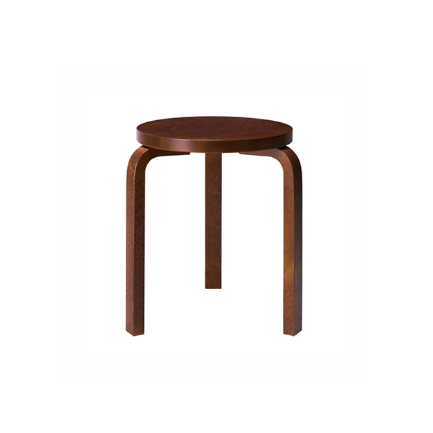 Stool 60 (3 poten) - Walnoot - Artek - Alvar Aalto - Google Shopping - Furniture by Designcollectors