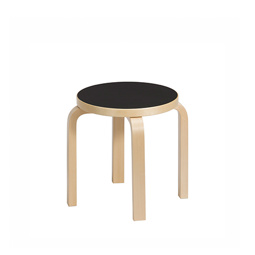 Children's Stool NE60 (4 poten) - Zwart Linoleum - Artek - Alvar Aalto - Google Shopping - Furniture by Designcollectors