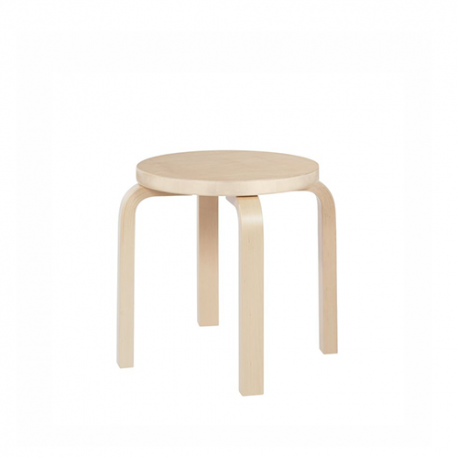 NE60 Children's Stool 4 Legs Birch - Artek - Alvar Aalto - Accueil - Furniture by Designcollectors