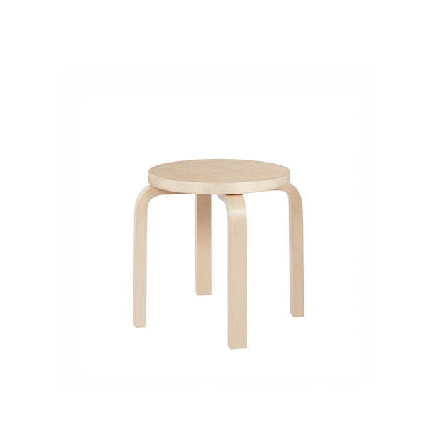NE60 Children's Stool 4 Legs Birch - Artek - Alvar Aalto - Kinderen - Furniture by Designcollectors