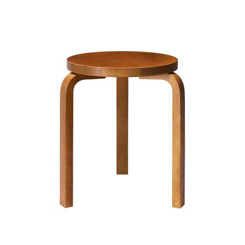 Stool 60 (3 legs) by Hella Jongerius - Honey - Artek - Alvar Aalto - Accueil - Furniture by Designcollectors