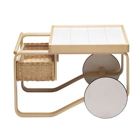 900 Tea Trolley Chariot à thé Blanc - artek - Alvar Aalto - Accueil - Furniture by Designcollectors