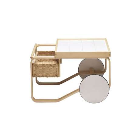 900 Tea Trolley Chariot à thé Blanc - Artek - Alvar Aalto - Google Shopping - Furniture by Designcollectors