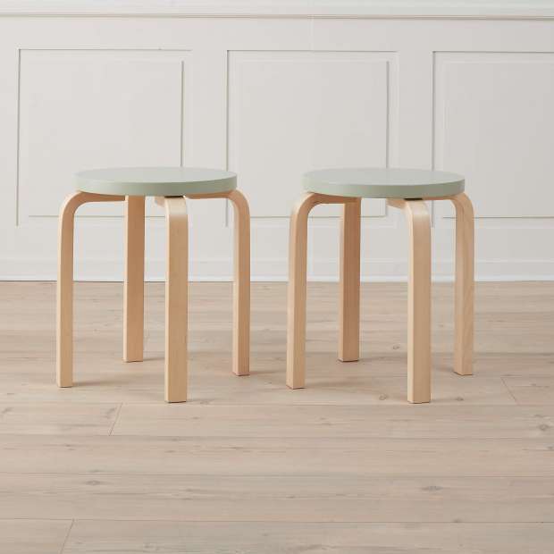 Stool E60 (4 poten) - Natural Groen - Artek - Alvar Aalto - Google Shopping - Furniture by Designcollectors