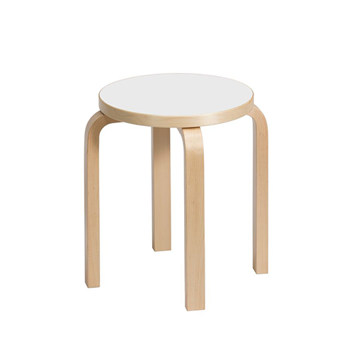 Stool E60 (4 poten) - Natural Wit HPL - Artek - Alvar Aalto - Google Shopping - Furniture by Designcollectors