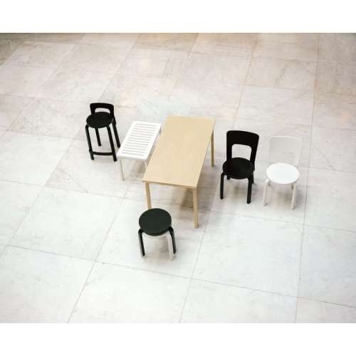 K65 High Chair Completely Black Lacquered - Artek - Alvar Aalto - Google Shopping - Furniture by Designcollectors