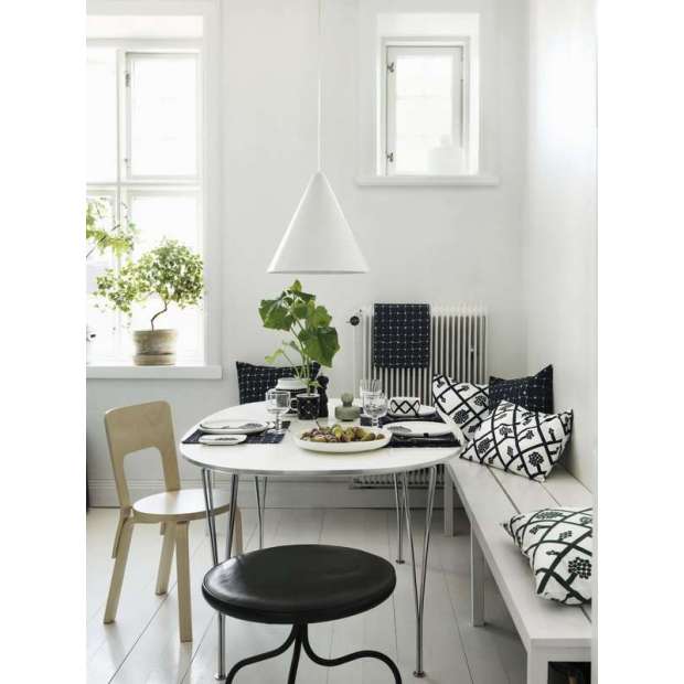Chair 66 - Legs Natural Lacquered - Black Seat - Artek - Alvar Aalto - Google Shopping - Furniture by Designcollectors