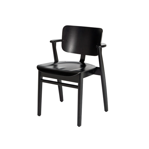 Domus Chair Stoel - zwart gebeitst berken - Artek - Ilmari Tapiovaara - Google Shopping - Furniture by Designcollectors