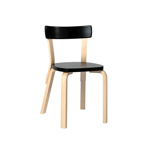 69 Chair - Noir - Artek - Alvar Aalto - Google Shopping - Furniture by Designcollectors
