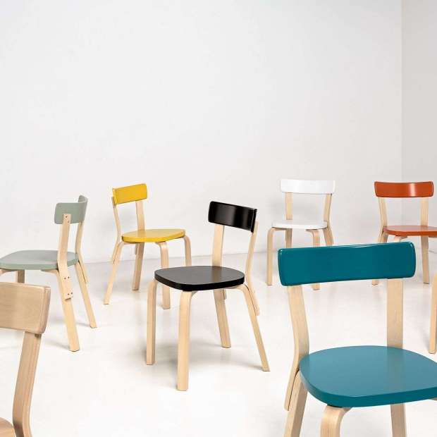 69 Chair - White - Artek - Alvar Aalto - Home - Furniture by Designcollectors