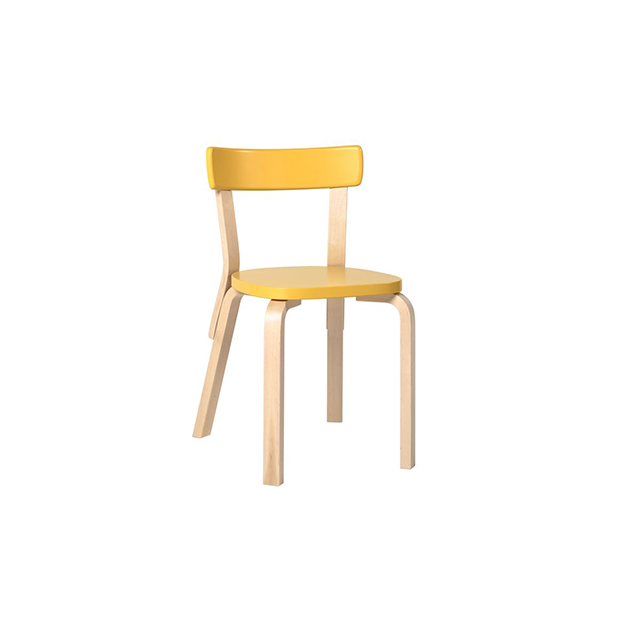 69 Chair - Geel - Artek - Alvar Aalto - Google Shopping - Furniture by Designcollectors