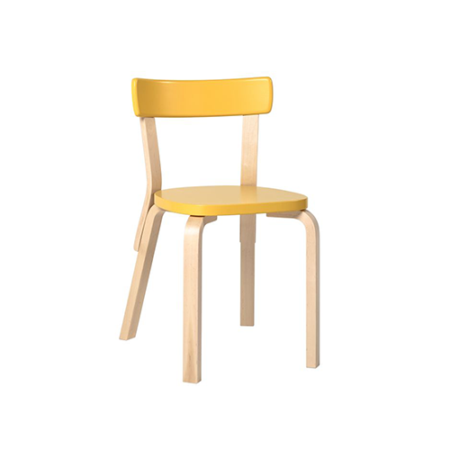 69 Chair - Yellow - Artek - Alvar Aalto - Google Shopping - Furniture by Designcollectors