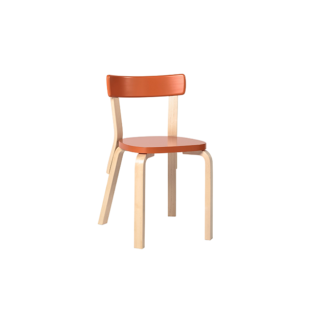69 Chair - Orange - Artek - Alvar Aalto - Accueil - Furniture by Designcollectors