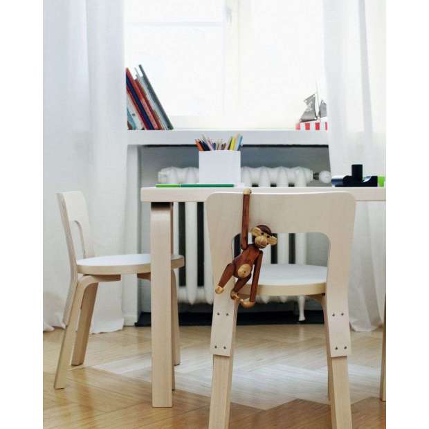 N65 Children's Chair Black Linoleum - Artek - Alvar Aalto - Accueil - Furniture by Designcollectors