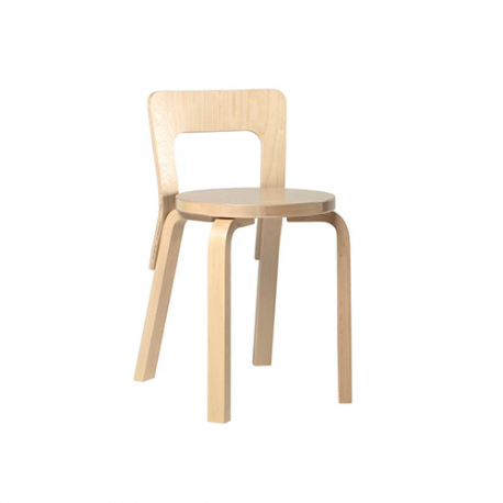 Artek 65 Stoel - natuurlijk gelakt - artek - Alvar Aalto - Home - Furniture by Designcollectors