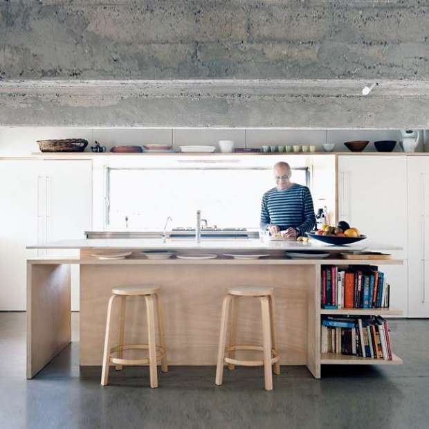 Barstoel 64 - White HPL (75cm) - Artek - Alvar Aalto - Google Shopping - Furniture by Designcollectors