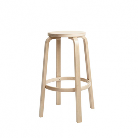 Bar Stool 64 - Birch Veneer (65cm) - Artek - Alvar Aalto - Google Shopping - Furniture by Designcollectors