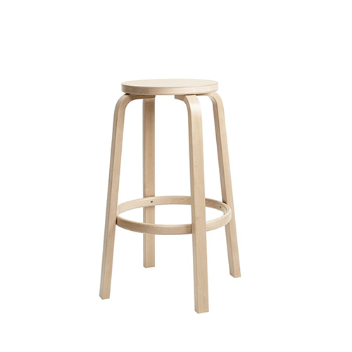Bar Stool 64 - Birch Veneer (65cm) - Artek - Alvar Aalto - Accueil - Furniture by Designcollectors