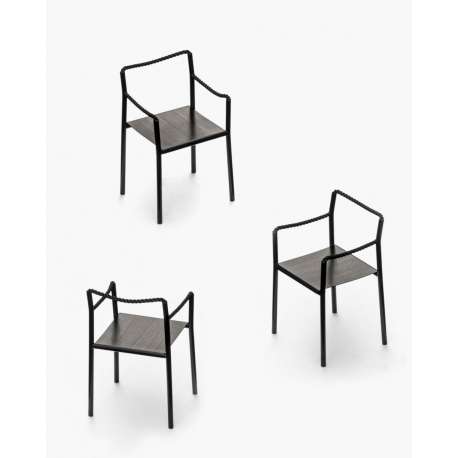 Rope Chair Zwart - artek - Ronan and Erwan Bouroullec - Stoelen - Furniture by Designcollectors