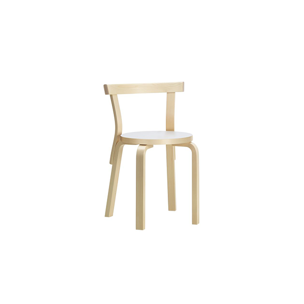 68 Chair White HPL - Artek - Alvar Aalto - Chairs - Furniture by Designcollectors