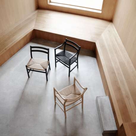 CH47 Dining Chaise Oak Oil - Natural cord - Carl Hansen & Son - Hans Wegner - Mobilier - Furniture by Designcollectors