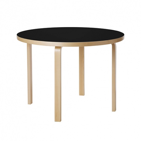 Table 90A Tafel Zwart - Artek - Alvar Aalto - Furniture by Designcollectors