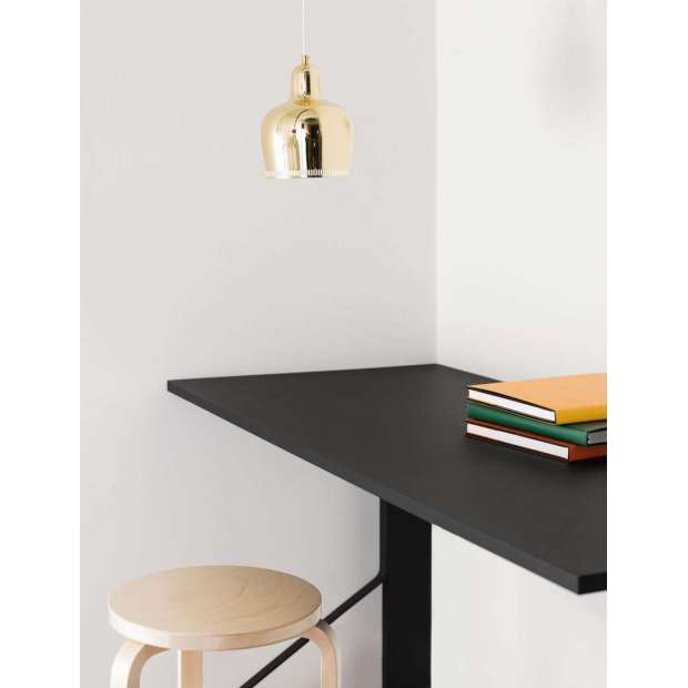 REB 005 Kaari desk, Black linoleum, black oak - Artek - Ronan and Erwan Bouroullec - Google Shopping - Furniture by Designcollectors