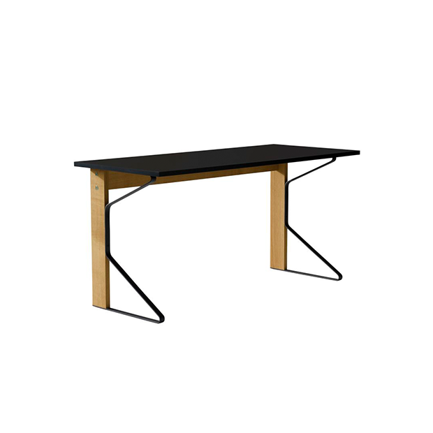 REB 005 Kaari desk, Black Linoleum, natural oak - Artek - Ronan and Erwan Bouroullec - Accueil - Furniture by Designcollectors