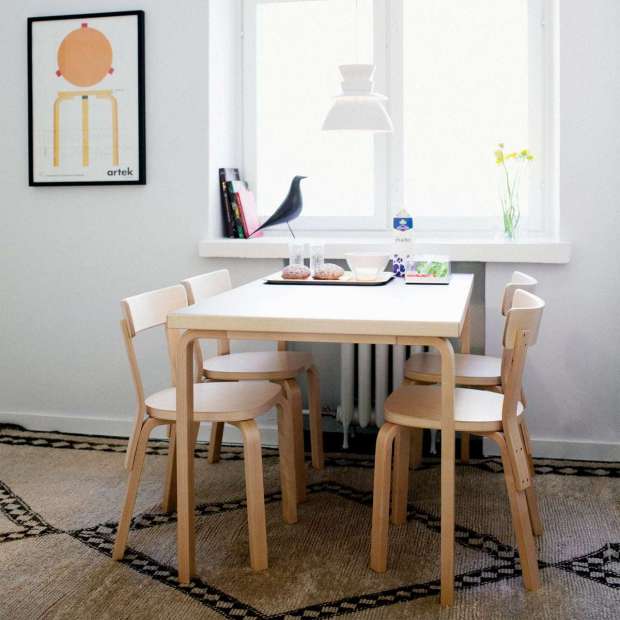 80A Table, White HPL - Artek - Alvar Aalto - Tables - Furniture by Designcollectors