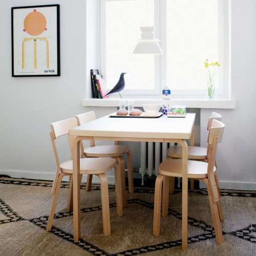 80A Table, White HPL - Artek - Alvar Aalto - Google Shopping - Furniture by Designcollectors