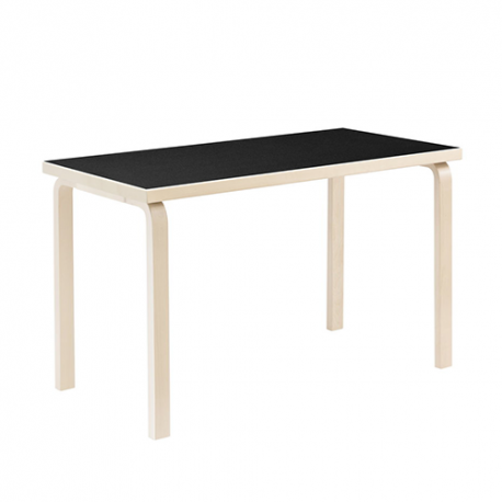 80A Tafel, Black linoleum - Artek - Alvar Aalto - Furniture by Designcollectors