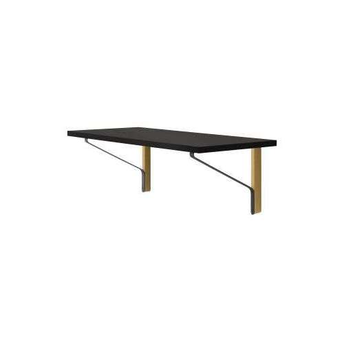 REB 006 Kaari console - black linoleum - natural oak wall bracket - Artek - Ronan and Erwan Bouroullec - Google Shopping - Furniture by Designcollectors