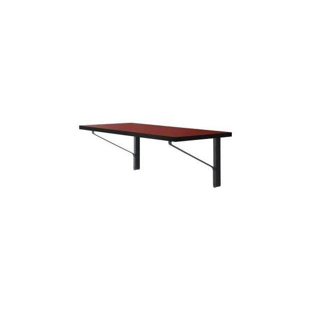 REB 006 Kaari console - red linoleum - black oak wall bracket - Artek - Ronan and Erwan Bouroullec - Google Shopping - Furniture by Designcollectors